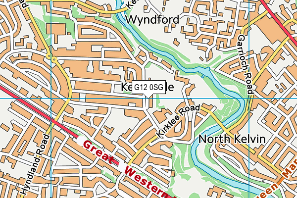 G12 0SG map - OS VectorMap District (Ordnance Survey)