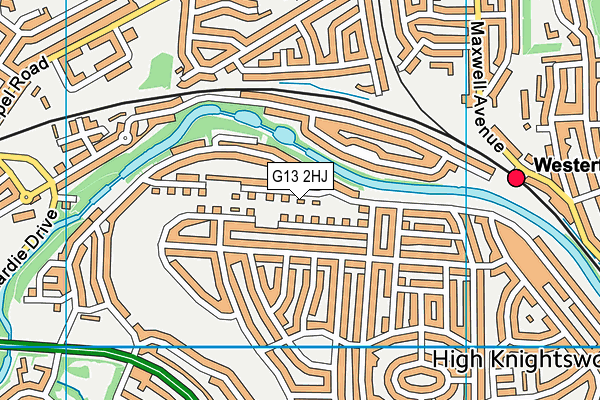 G13 2HJ map - OS VectorMap District (Ordnance Survey)