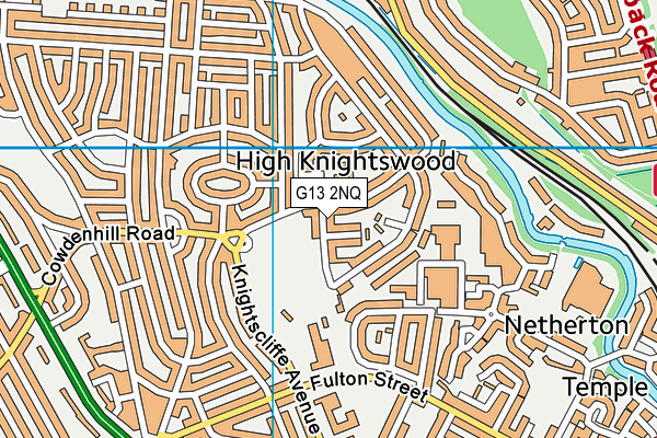 G13 2NQ map - OS VectorMap District (Ordnance Survey)