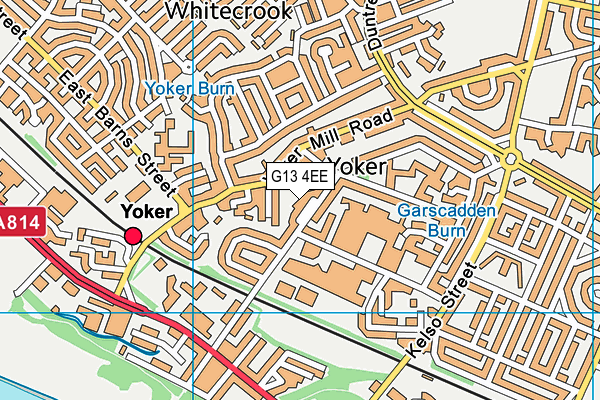 G13 4EE map - OS VectorMap District (Ordnance Survey)