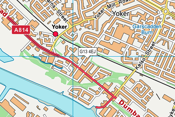 G13 4EJ map - OS VectorMap District (Ordnance Survey)