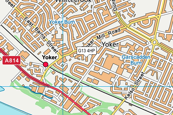 G13 4HP map - OS VectorMap District (Ordnance Survey)