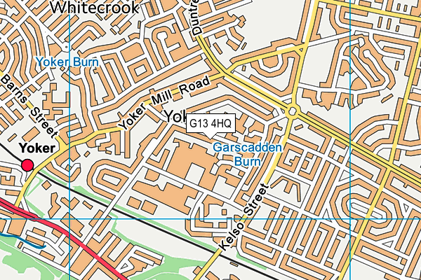 G13 4HQ map - OS VectorMap District (Ordnance Survey)