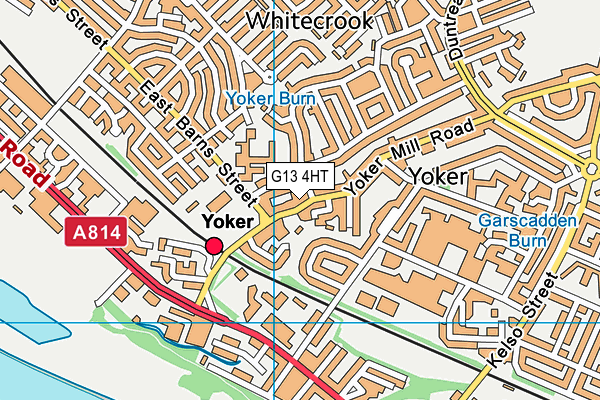 G13 4HT map - OS VectorMap District (Ordnance Survey)