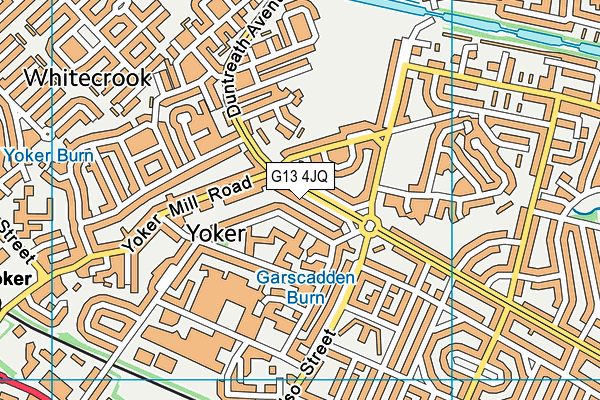 G13 4JQ map - OS VectorMap District (Ordnance Survey)