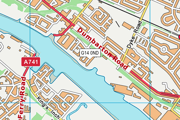 G14 0ND map - OS VectorMap District (Ordnance Survey)