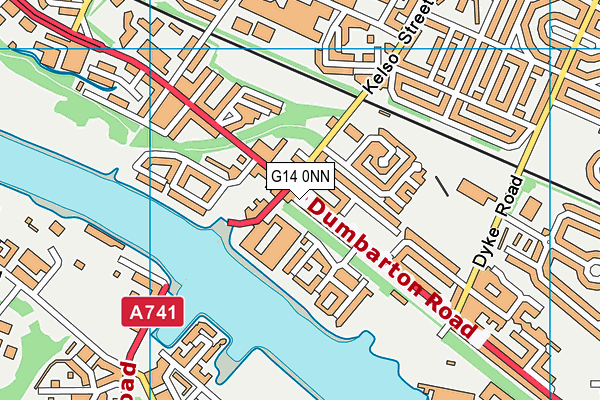 G14 0NN map - OS VectorMap District (Ordnance Survey)