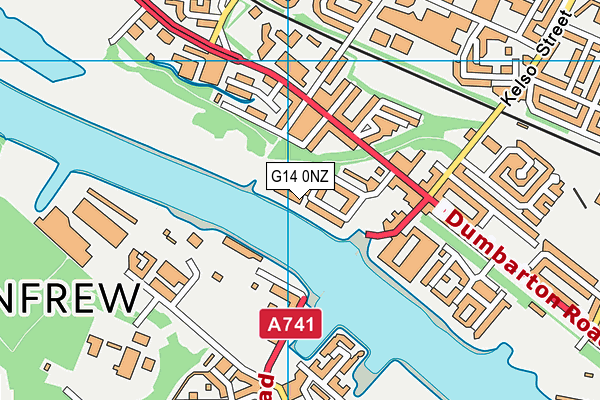 G14 0NZ map - OS VectorMap District (Ordnance Survey)