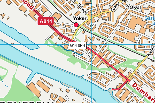 G14 0PH map - OS VectorMap District (Ordnance Survey)