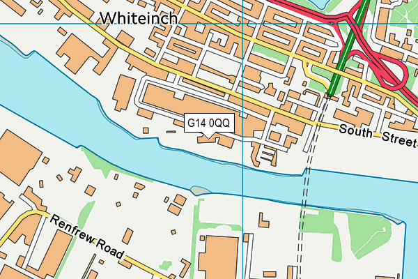 G14 0QQ map - OS VectorMap District (Ordnance Survey)