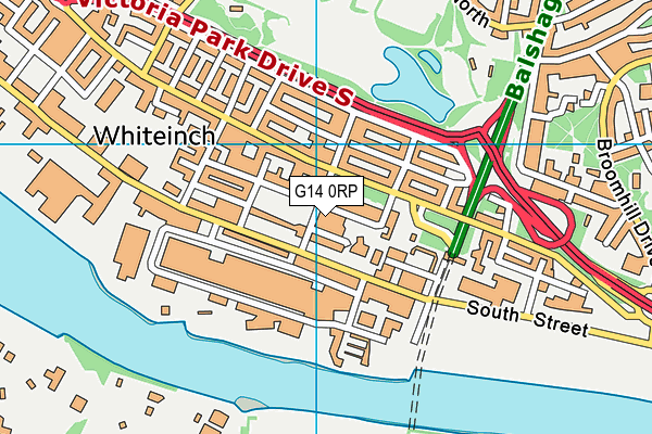 G14 0RP map - OS VectorMap District (Ordnance Survey)