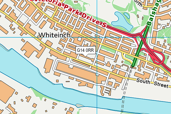 G14 0RR map - OS VectorMap District (Ordnance Survey)