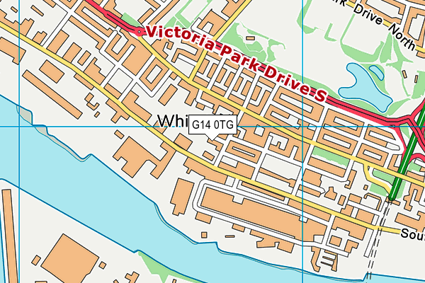 G14 0TG map - OS VectorMap District (Ordnance Survey)