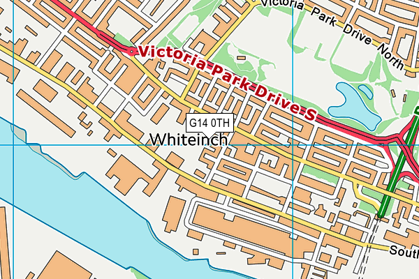 G14 0TH map - OS VectorMap District (Ordnance Survey)