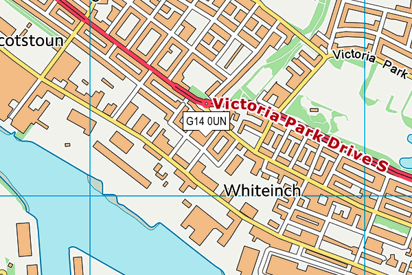 G14 0UN map - OS VectorMap District (Ordnance Survey)