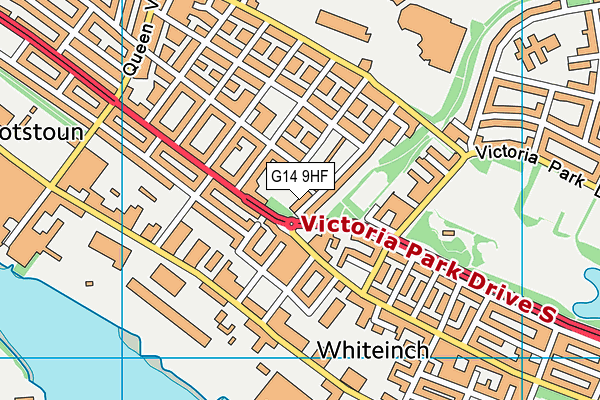 G14 9HF map - OS VectorMap District (Ordnance Survey)