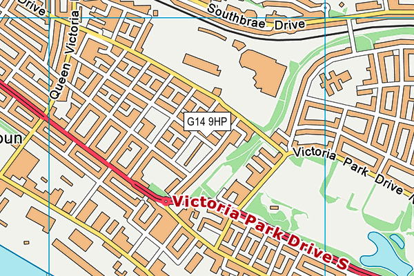 G14 9HP map - OS VectorMap District (Ordnance Survey)