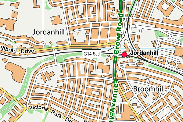 G14 9JJ map - OS VectorMap District (Ordnance Survey)