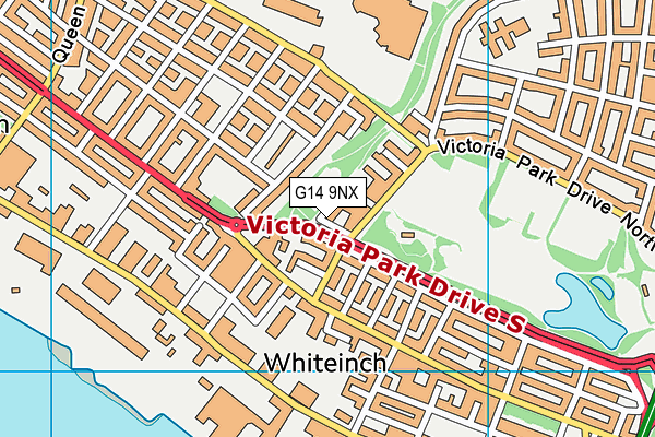 G14 9NX map - OS VectorMap District (Ordnance Survey)