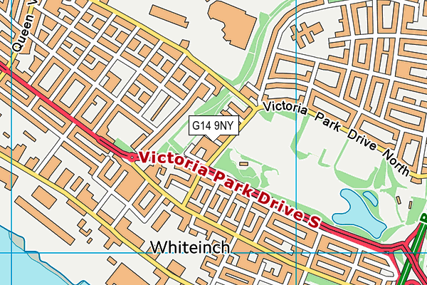 G14 9NY map - OS VectorMap District (Ordnance Survey)