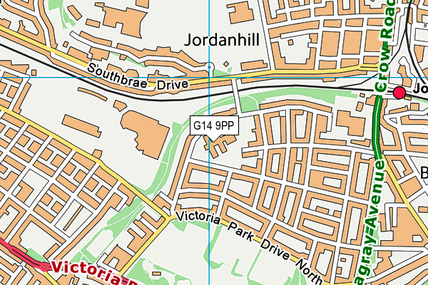 G14 9PP map - OS VectorMap District (Ordnance Survey)