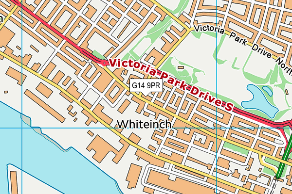 G14 9PR map - OS VectorMap District (Ordnance Survey)