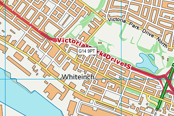 G14 9PT map - OS VectorMap District (Ordnance Survey)
