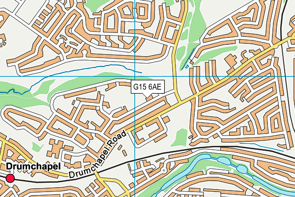 G15 6AE map - OS VectorMap District (Ordnance Survey)