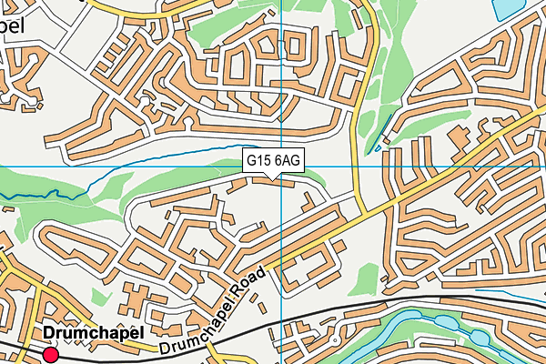 G15 6AG map - OS VectorMap District (Ordnance Survey)