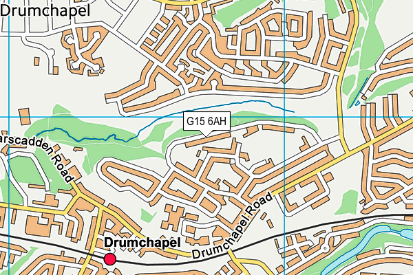G15 6AH map - OS VectorMap District (Ordnance Survey)