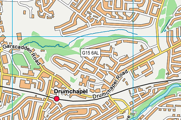 G15 6AL map - OS VectorMap District (Ordnance Survey)