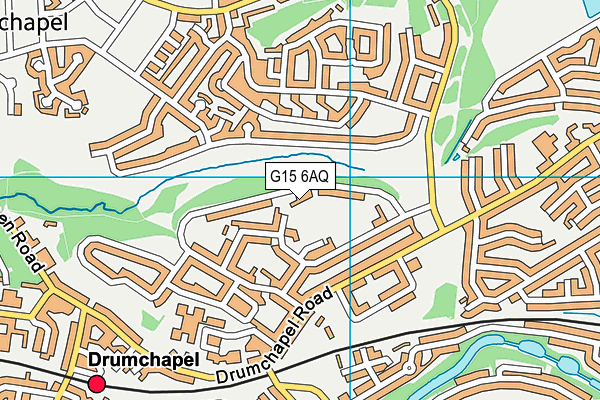 G15 6AQ map - OS VectorMap District (Ordnance Survey)