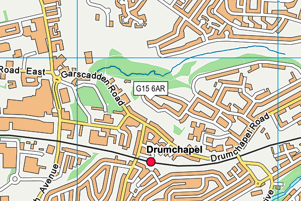 G15 6AR map - OS VectorMap District (Ordnance Survey)