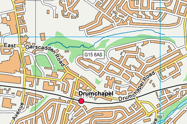 G15 6AS map - OS VectorMap District (Ordnance Survey)