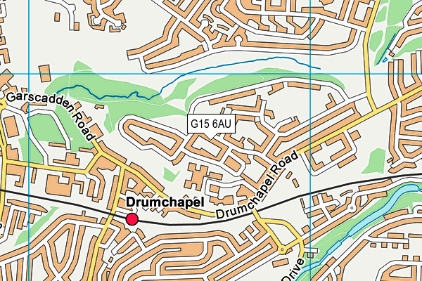 G15 6AU map - OS VectorMap District (Ordnance Survey)