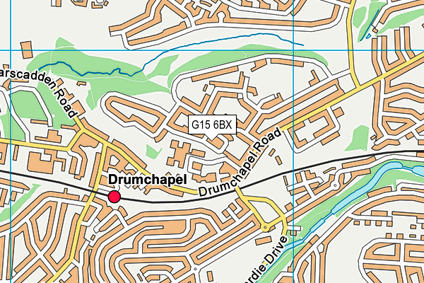 G15 6BX map - OS VectorMap District (Ordnance Survey)