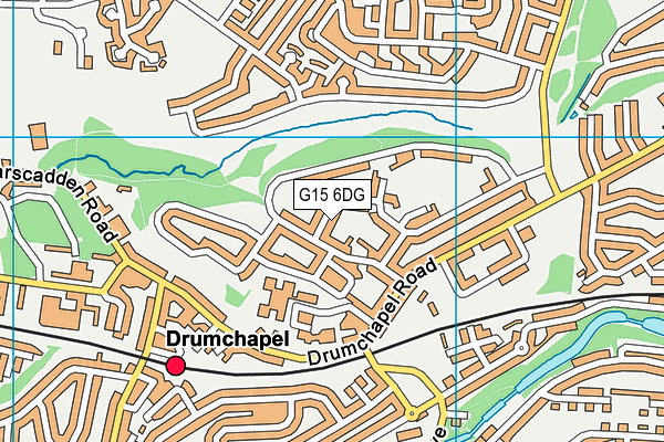 G15 6DG map - OS VectorMap District (Ordnance Survey)