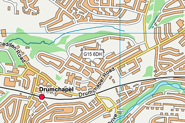 G15 6DH map - OS VectorMap District (Ordnance Survey)