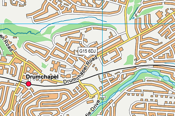 G15 6DJ map - OS VectorMap District (Ordnance Survey)