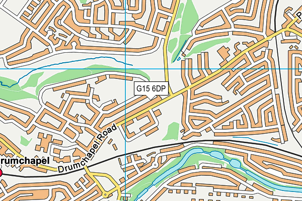 G15 6DP map - OS VectorMap District (Ordnance Survey)