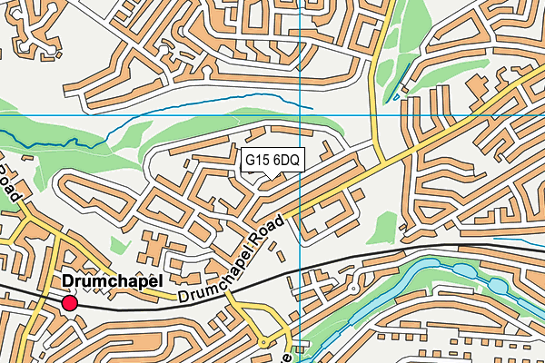G15 6DQ map - OS VectorMap District (Ordnance Survey)