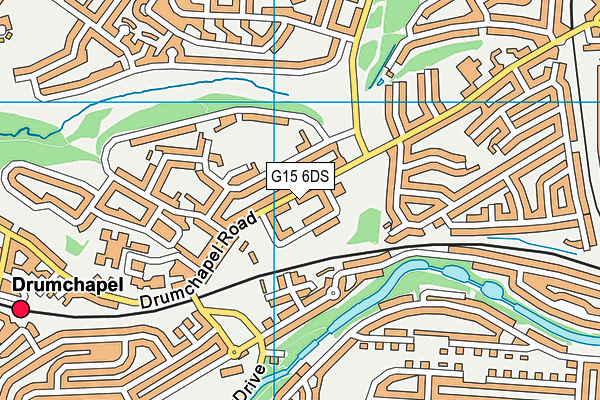 G15 6DS map - OS VectorMap District (Ordnance Survey)