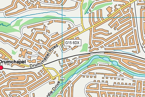 G15 6DX map - OS VectorMap District (Ordnance Survey)