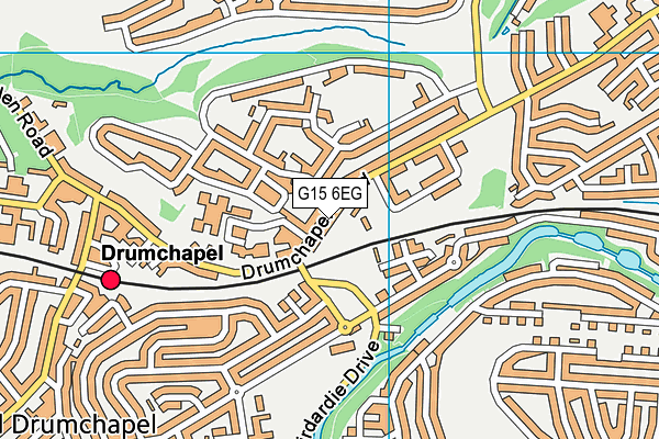 G15 6EG map - OS VectorMap District (Ordnance Survey)