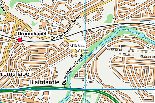 G15 6EL map - OS VectorMap District (Ordnance Survey)