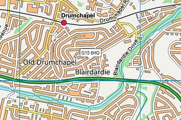G15 6HG map - OS VectorMap District (Ordnance Survey)