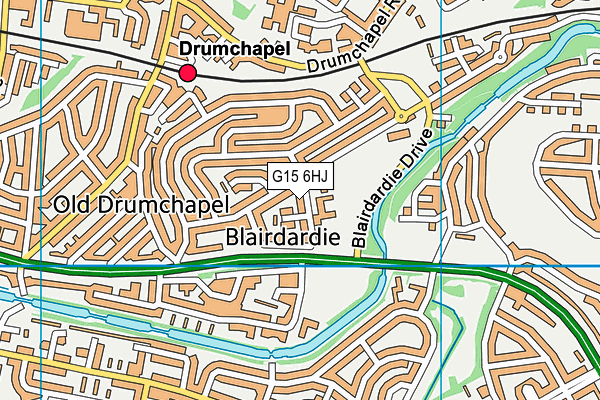 G15 6HJ map - OS VectorMap District (Ordnance Survey)