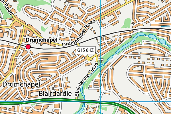 G15 6HZ map - OS VectorMap District (Ordnance Survey)