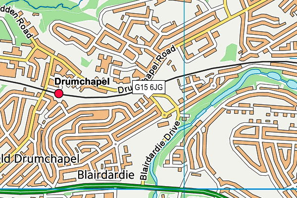 G15 6JG map - OS VectorMap District (Ordnance Survey)