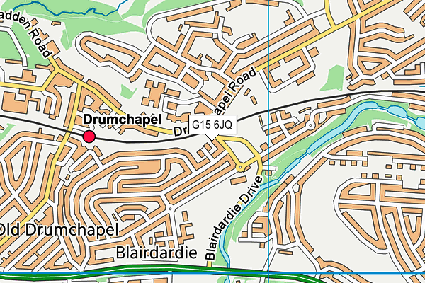 G15 6JQ map - OS VectorMap District (Ordnance Survey)